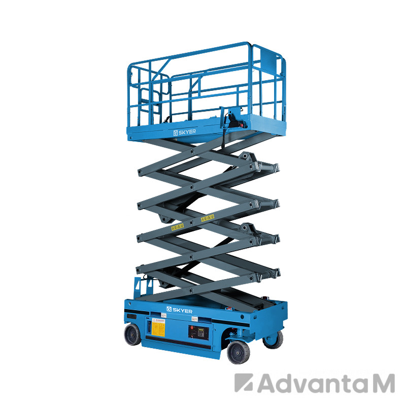 Самоходный ножничный подъемник с выдвижной платформой SKYER PL1435-LiM2