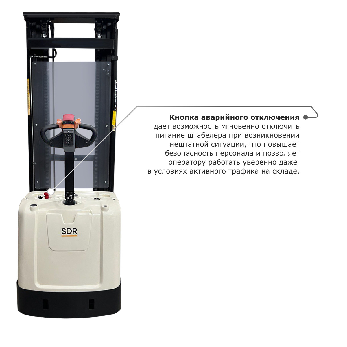 8 - Самоходный электроштабелер PROLIFT M2 SDR 2036 li-ion